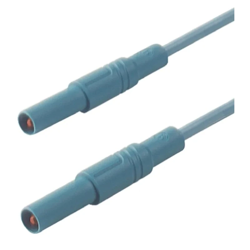 Hirschmann Test & Measurement Connector Test Lead 32A, 1000 V AC/DC, Blue, 2 m Lead Length 934077102