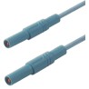 Hirschmann Test & Measurement Connector Test Lead 32A, 1000 V AC/DC, Blue, 2 m Lead Length 934077102