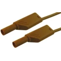 Hirschmann Test & Measurement Connector Test Lead 32A, 1000 V AC/DC, Brown, 500 mm Lead Length 934087105