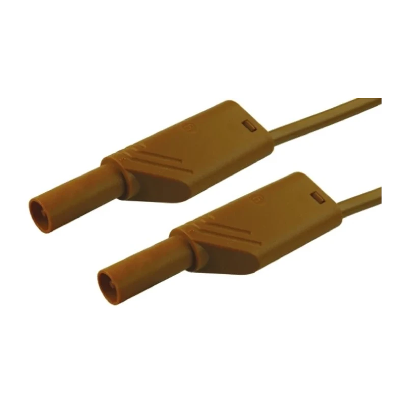 Hirschmann Test & Measurement Connector Test Lead 32A, 1000 V AC/DC, Brown, 500 mm Lead Length 934087105