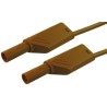 Hirschmann Test & Measurement Connector Test Lead 32A, 1000 V AC/DC, Brown, 500 mm Lead Length 934087105