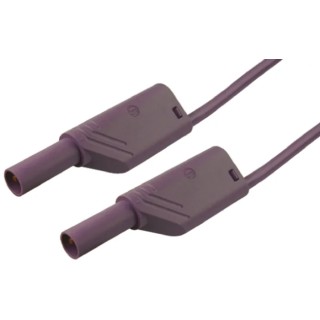 Hirschmann Test & Measurement Connector Test Lead 32A, 1000 V AC/DC, Violet, 2 m Lead Length 934089109