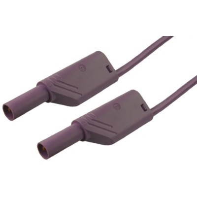 Hirschmann Test & Measurement Connector Test Lead 32A, 1000 V AC/DC, Violet, 2 m Lead Length 934089109