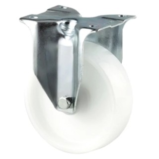 Tente Fixed Castor, Polyamide Wheel, 160 mm Diameter, 350 kg Load Capacity, Pressed Steel Frame, Passivated 3478UOR160P63
