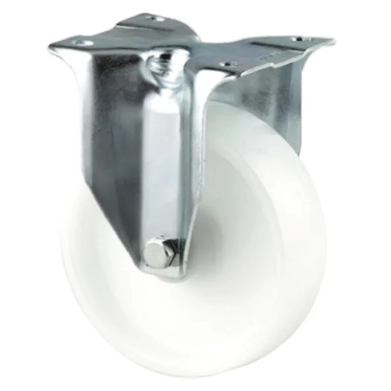 Tente Fixed Castor, Polyamide Wheel, 160 mm Diameter, 350 kg Load Capacity, Pressed Steel Frame, Passivated 3478UOR160P63