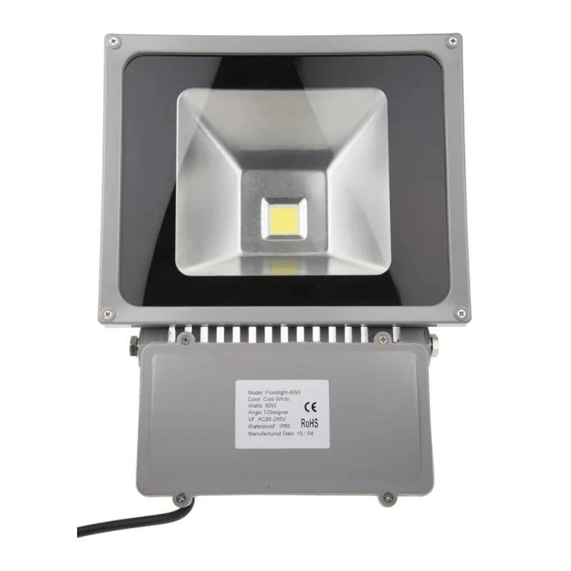 RS PRO Floodlight 1 LED 80 W Cool White 8061 lm IP65 Outdoor Lighting 787-1329