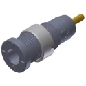 Hirschmann Test & Measurement Grey Female Banana Socket 2 mm Connector Solder Termination 1000 V AC/DC 10A 975459706