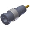 Hirschmann Test & Measurement Grey Female Banana Socket 2 mm Connector Solder Termination 1000 V AC/DC 10A 975459706