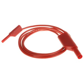 Hirschmann Test & Measurement Connector Test Lead 10A, 1000 V AC/DC, Red, 1 m Lead Length 975163101