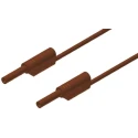 Hirschmann Test & Measurement Connector Test Lead 10A 1000V AC/DC Brown 1m Lead Length 975696705