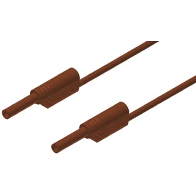 Hirschmann Test & Measurement Connector Test Lead 10A 1000V AC/DC Brown 1m Lead Length 975696705