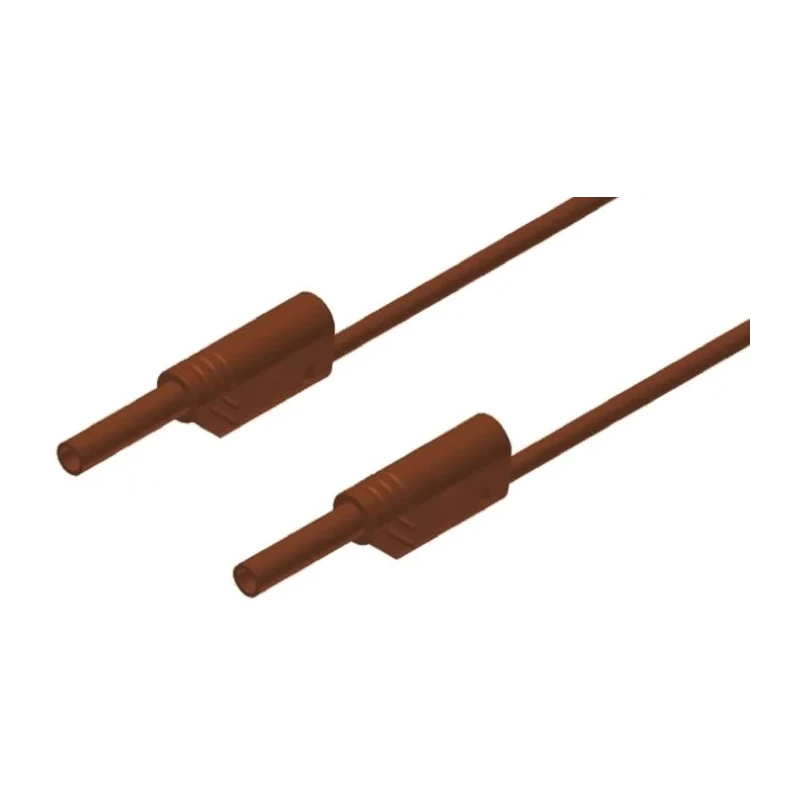 Hirschmann Test & Measurement Connector Test Lead 10A 1000V AC/DC Brown 1m Lead Length 975696705
