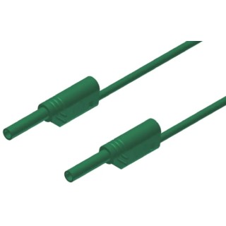 Hirschmann Test & Measurement Connector Test Lead 10A, 1000 V ac/dc, Green, 500 mm Lead Length 975695704