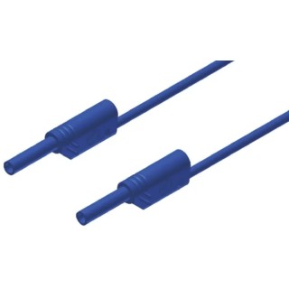 Hirschmann Test & Measurement Connector Test Lead 10A, 1000 V AC/DC, Blue, 2 m Lead Length 975698702