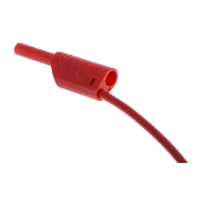 Hirschmann Test & Measurement Connector Test Lead 10A, 1000 V AC/DC, Red, 2 m Lead Length 975698701