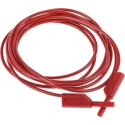 Hirschmann Test & Measurement Connector Test Lead 10A, 1000 V AC/DC, Red, 2 m Lead Length 975698701