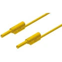 Hirschmann Test & Measurement Connector Test Lead 10A, 1000 V AC/DC, Yellow, 2m Lead Length 975698703
