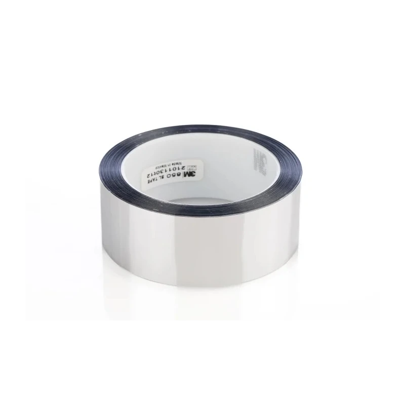 3M Silver Polyester Film Masking Tape 38mm x 66m Acrylic Adhesive High Temperature Resistant 850 38mm x 66M silver