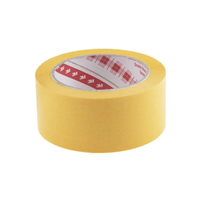3M Scotch Masking Tape Gold Color 48mm Width 50m Length Acrylic Adhesive 0.09mm Thickness 244 50mm x 50M