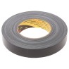 3M Scotch 389 Black PE Coated Duct Tape, 25mm Width x 50m Length, Synthetic Rubber Adhesive 389 25mm x 50M black