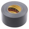 3M Scotch 389 Duct Tape, PE Coated Finish, 75mm Width x 50m Length, Black, Synthetic Rubber Adhesive 389 75mm x 50M black