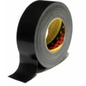 3M Scotch 389 Duct Tape, PE Coated Finish, 75mm Width x 50m Length, Black, Synthetic Rubber Adhesive 389 75mm x 50M black