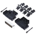 MH Connectors 25 Way 45° D-Sub Connector Plastic Housing Solder Termination 250V MHD45PPK