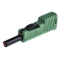Hirschmann Test & Measurement Green Male Banana Plug 4 mm Connector Screw Termination 30 V AC 60 V DC 30 A Nickel 932153104