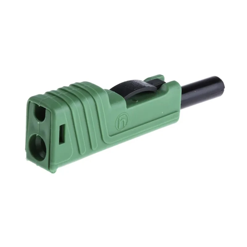 Hirschmann Test & Measurement Green Male Banana Plug 4 mm Connector Screw Termination 30 V AC 60 V DC 30 A Nickel 932153104