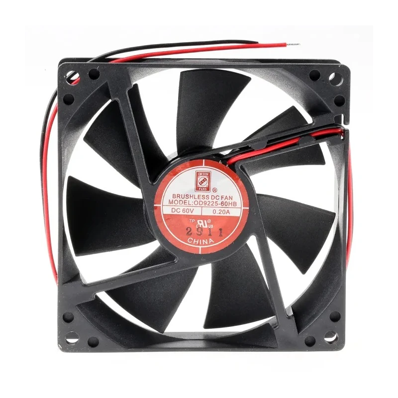 RS PRO Axial Fan, 60V DC, 12W, 200mA Max, 117.2 m³/h Air Flow, 3200 RPM, IP44, 92 mm Square Frame, Ball Bearing IP44