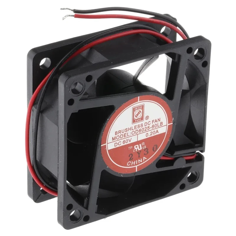 RS PRO Axial Fan, 60V DC, 12W Power, 26 CFM Air Flow, 5000 RPM Speed, IP44 Rated, 60 mm Square Frame, Ball Bearing 787-3993