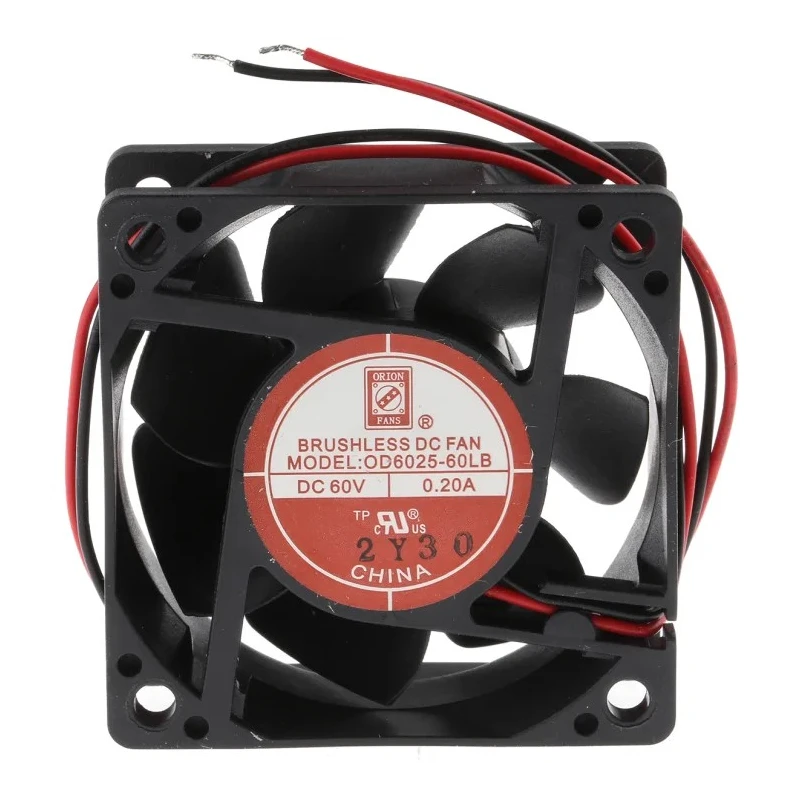 RS PRO Axial Fan, 60V DC, 12W Power, 26 CFM Air Flow, 5000 RPM Speed, IP44 Rated, 60 mm Square Frame, Ball Bearing 787-3993