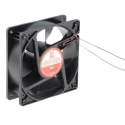 RS PRO Axial Fan 60V DC 195.4 m³/h Air Flow 14.4 W Power IP44 Protection 120mm x 120mm x 38mm IP44