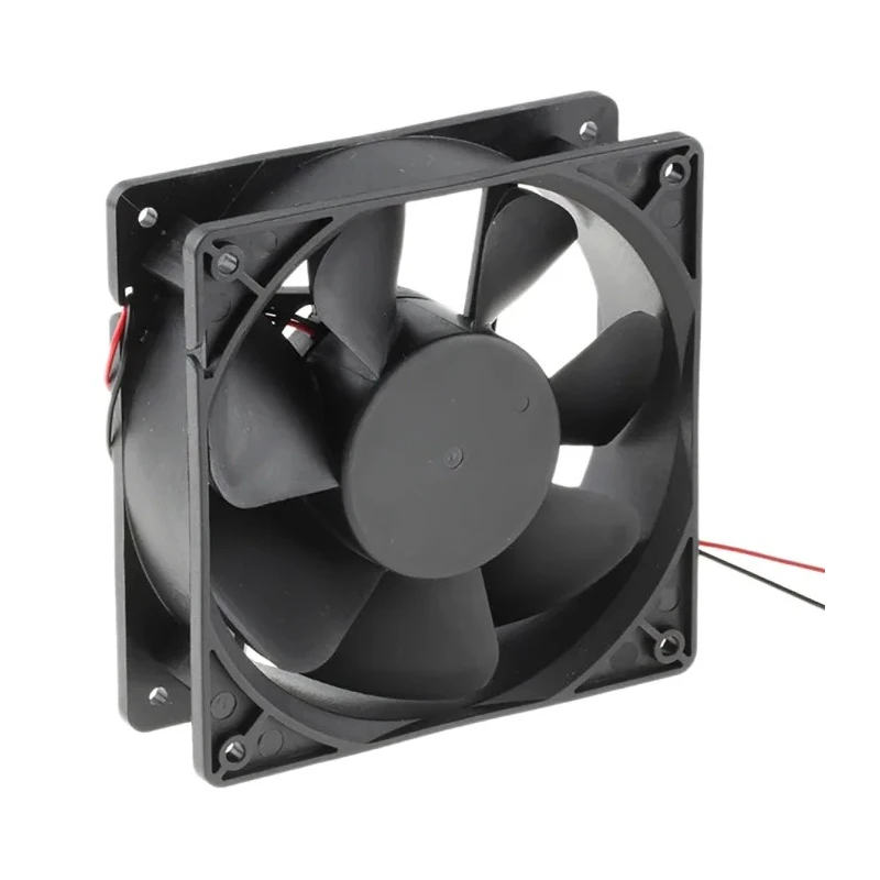 RS PRO Axial Fan 60V DC 195.4 m³/h Air Flow 14.4 W Power IP44 Protection 120mm x 120mm x 38mm IP44