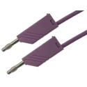Hirschmann Test & Measurement Connector Test Lead 32A, 30 V AC, 60 V DC, Violet, 1 m Lead Length 934063109