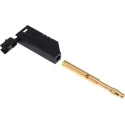 Hirschmann Test & Measurement Black Male Banana Plug 4 mm Connector Screw Termination 30 V ac 60 V dc 24A Gold 934100700