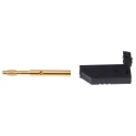 Hirschmann Test & Measurement Black Male Banana Plug 4 mm Connector Screw Termination 30 V ac 60 V dc 24A Gold 934100700