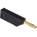 Hirschmann Test & Measurement Black Male Banana Plug 4 mm Connector Screw Termination 30 V ac 60 V dc 24A Gold 934100700