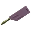 Hirschmann Test & Measurement Violet Male Banana Plug 4 mm Connector Screw Termination 60V dc 24A Nickel Plating 934100109