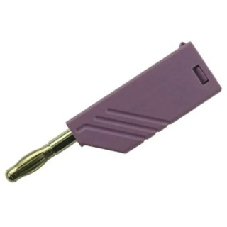 Hirschmann Test & Measurement Violet Male Banana Plug 4 mm Connector Screw Termination 60V dc 24A Nickel Plating 934100109