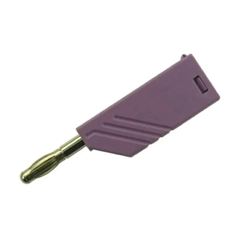 Hirschmann Test & Measurement Violet Male Banana Plug 4 mm Connector Screw Termination 60V dc 24A Nickel Plating 934100109