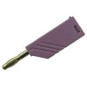 Hirschmann Test & Measurement Violet Male Banana Plug 4 mm Connector Screw Termination 60V dc 24A Nickel Plating 934100109