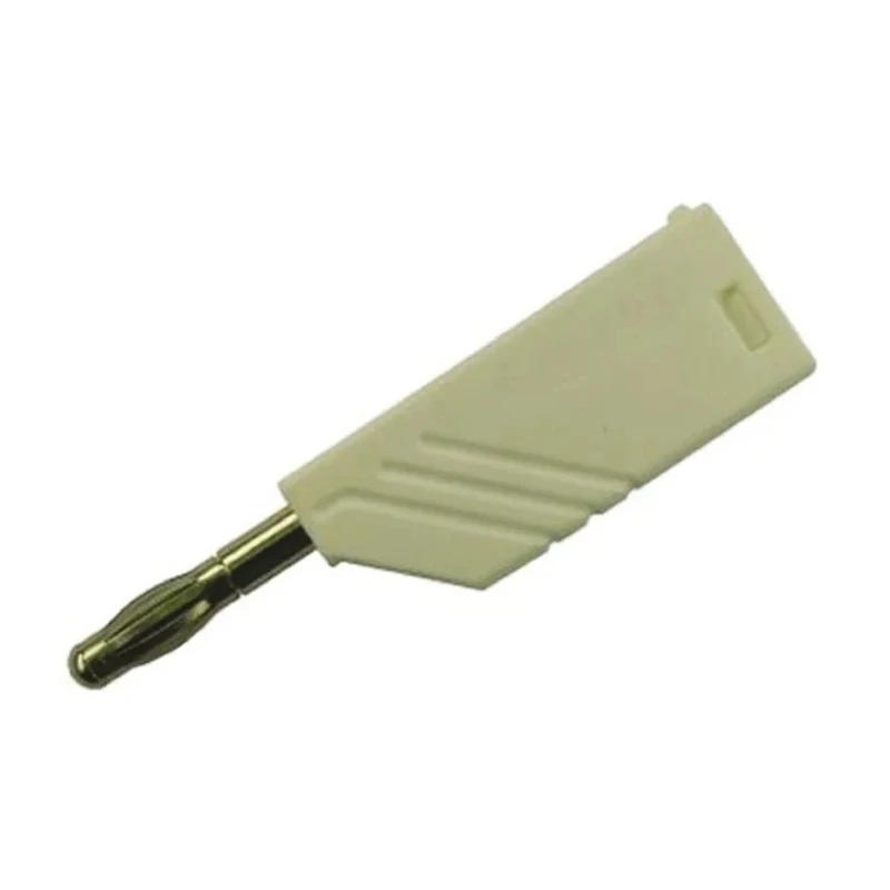 Hirschmann Test & Measurement White Male Banana Plug 4 mm Connector Screw Termination 60V dc 24A Nickel Plating 934100107