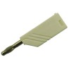Hirschmann Test & Measurement White Male Banana Plug 4 mm Connector Screw Termination 60V dc 24A Nickel Plating 934100107