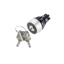 EAO IP65 Keylock Switch, 1 NO/1 NC Contact Configuration, 5A 2-Way Flat-Key, IP65 Rating IP65