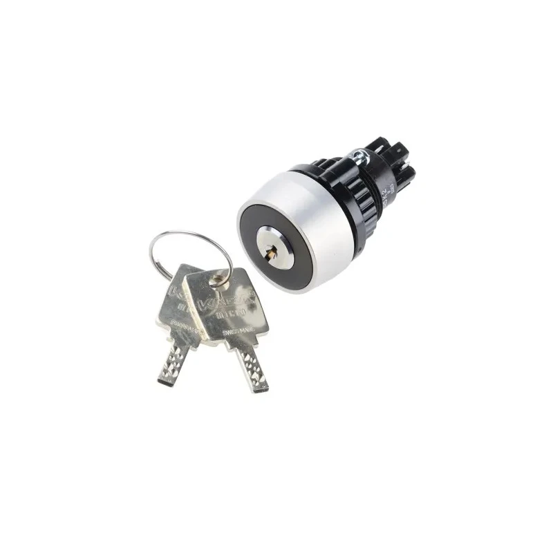 EAO IP65 Keylock Switch, 1 NO/1 NC Contact Configuration, 5A 2-Way Flat-Key, IP65 Rating IP65