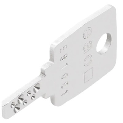 EAO 22mm Machine Interface Keylock Switch for 14 Series, Aluminium Bezel, IP65 Protection 14-987.1001