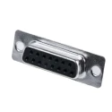 MH Connectors D-Sub Connector 15 Way Straight 2.77 mm Pitch Cable Mount Steel Housing 250V MHDB15SS