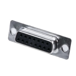 MH Connectors D-Sub Connector 15 Way Straight 2.77 mm Pitch Cable Mount Steel Housing 250V MHDB15SS