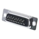 MH Connectors D-Sub Connector 15 Way Straight 2.77 mm Pitch Cable Mount Steel Housing 250V MHDB15SS